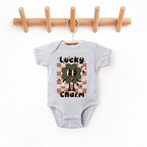 The Juniper Shop Lucky Charm Checkered Baby Bodysuit - 1 of 2