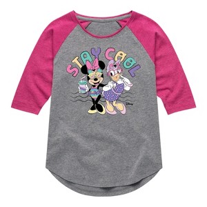 Girls' - Disney - Stay Cool Shirt Tail Raglan Graphic T-shirt - 1 of 4