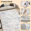 Modern Abstract Line Rug, Washable Non-Slip Low Pile Carpet, No-Shedding Stain-Resistant for Living Room, Bedroom, Dorm, Office - 4 of 4