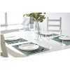 Sølmo Heat Resistant, Waterproof, Non-Slip PU Leather Placemats-Set of 4,Sky Blue, Silver - 4 of 4