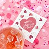 Big Dot of Happiness Happy Galentine’s Day Napkins, Valentine’s Day Party Heart Decor, White 3-Ply Paper Luncheon Dinner Napkins - 24 Count - 2 of 4