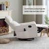 Ridstar Fabric Massage Accent Chair with Rocking & Swivel Function for Living Room-Beige - 2 of 4