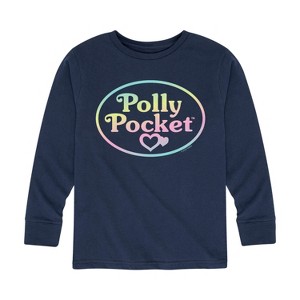 Boys' - Polly Pocket - Polly Pocket Ombre Logo Long Sleeve Graphic T-Shirt - 1 of 3