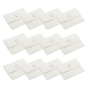 Unique Bargains Velvet Portable Earrings Bracelets Snap Button Jewelry Storage Bag 12 Pcs - 1 of 4