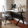 Emma and Oliver Heavy-Duty Flip Top Training Table with Nesting Design, Privacy Panel, Y-Legs, Tabletop, Metal Frame - 2 of 4