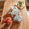 Wooden Floral Bird Pedestal Tray (Set of 2) - 4 of 4