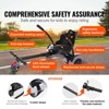 VEVOR Hoverboard Seat Attachment, for 6.5" 8" 8.5" 10" Hoverboards, with Lights, Grips Control, Adjustable Frame Length and 220 LBS Load Capacity - 3 of 4