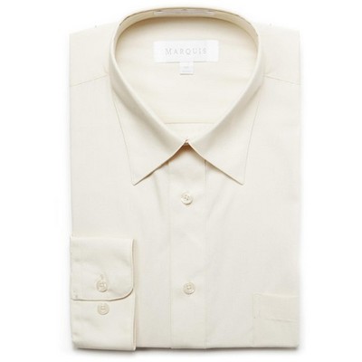 Marquis Men's Long Sleeve Regular Fit Big & Tall Size Dress Shirt