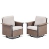 Belord Outdoor Swivel Rocker Patio Chairs, All Weather Patio Swivel Rocking Glider Chairs Set of 2, 2 Piece Patio Furniture Sets for Porch - 3 of 4