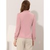 INSPIRE CHIC Women's Elegant Long Sleeve Ruffle Tie Neck Business Work Top - 4 of 4