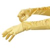 INSPIRE CHIC Women's Satin Opera Length Gloves with Pleats - 4 of 4