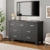 7-Drawer Wood Dresser - Storage Chest with Metal Handles for Bedroom, Nursery or Entryway - 3 of 4
