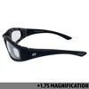 2 Pairs of Birdz Eyewear Oriole Bifocal Safety Motorcycle Sunglasses with Clear, Smoke Lenses - 3 of 4