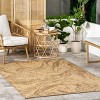 Nuloom Marsha Abstract 10x12 Indoor/Outdoor Area Rug for Living Room Patio Deck Front Porch Kitchen, Brown - 2 of 4