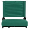 Flash Furniture Set of 2 Grandstand Comfort Seats by Flash - 500 lb. Rated Lightweight Stadium Chair with Handle & Ultra-Padded Seat - 3 of 4