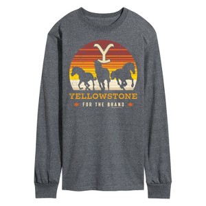 Men's - Yellowstone - Wild Horses Long Sleeve Graphic T-Shirt - 1 of 4