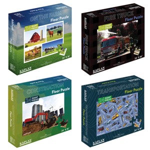 Kaplan Early Learning Company Real Photo 24-Piece Floor Puzzles - Set of 4 - 1 of 4