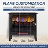 Country Living Infrared Freestanding Electric Fireplace Stove | Electric Indoor Room Heater with Remote, Multiple Flame Colors with Faux Wooden Logs - 4 of 4