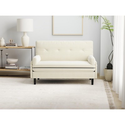 Corduroy Loveseat, Convertible Lounge Chair and Bed