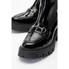 Vesper Black Patent Buckled Chelsea Boot (Women) | Prologue Shoes - 3 of 4