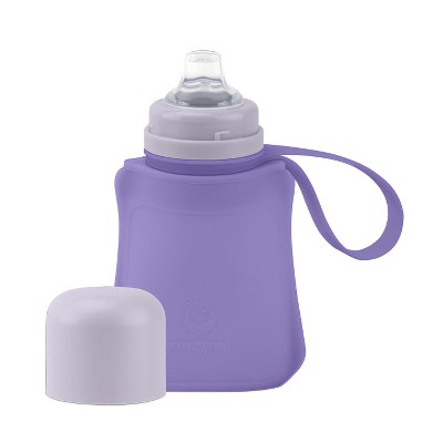 Image of Sprout Ware Sip & Straw Pocket made from Silicone and Plants - 8oz - Violet