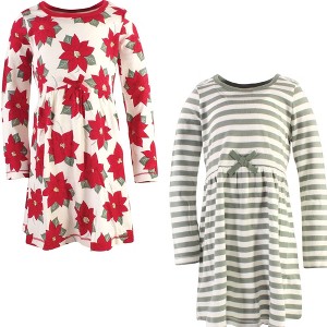 Luvable Friends Touched by Nature Long-Sleeve Dresses 2pk - 1 of 2