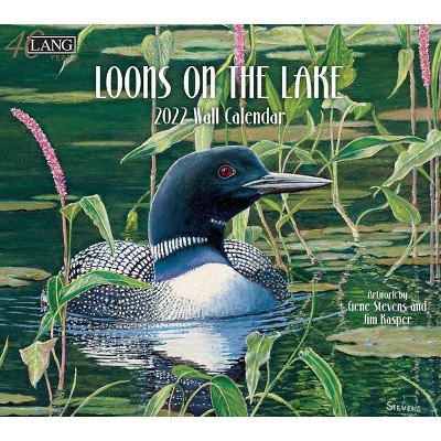 2022 Wall Calendar 12 Month 13.4"x24" Loons on the Lake - Lang