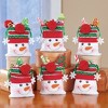 Collections Etc Holiday Snowman Treat Bags with Pom Pom Trim - 2 of 2