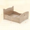 VisioGear Elevated Pet Bed with Protective Rails and Headboards, Pet Bed for Cat, Natural, 21"*18"*20" - 3 of 4