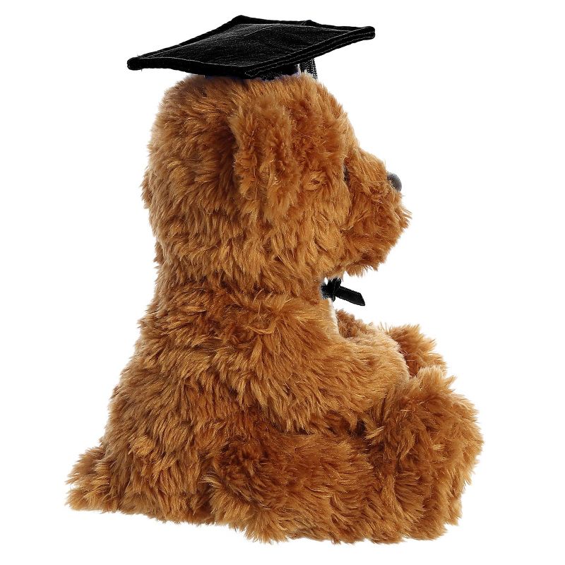 Aurora Small Wagner Bear Graduation Commemorative Stuffed Animal Black Cap 8.5", 3 of 6
