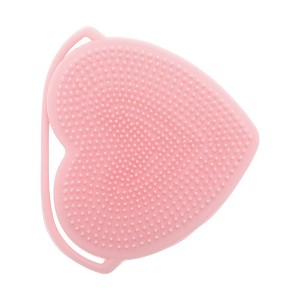 Unique Bargains Silicone Facial Cleansing Brush with Suction Cup 3.35"x2.95"x0.51" 1 Pc - 1 of 4