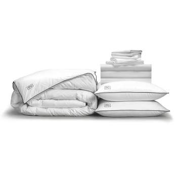 Luxe Soft & Smooth Perfect Bedding Bundle, with White Goose Down