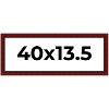 PosterPalooza | Panoramic Weathered Red Picture Frame - UV Acrylic, Foam Board Backing, Hanging Hardware - 2 of 4