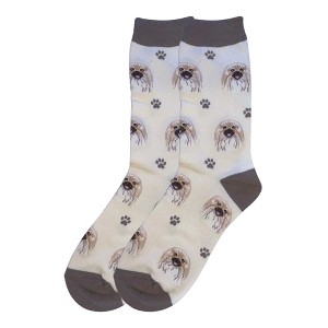 E & S Pet 15.25 In Pekingese Sock Daddy Socks Premium Quality Crew Socks - 1 of 3