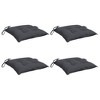 vidaXL Chair Cushions 4 pcs Anthracite 19.7 in.x19.7 in.x2.8 in. Oxford Fabric - 3 of 4