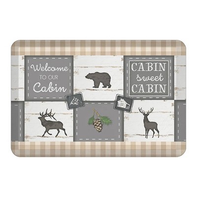 Laural Home Cabin Living 20" x 30" Anti-Fatigue Kitchen Mat