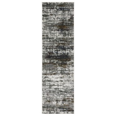 Oriental Weavers Gemini 4151U Charcoal/ Grey Indoor Area Rug - 2'3" x 7'6"