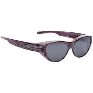 Jonathan Paul Fitovers Vintage Kitty Medium Women's Designer Fitover Sunglasses Wear Over Rx/Presciption Eyeglasses, Polarized Polarvue Gray - 1 of 4