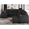 Belffin Chenille U-Shaped 8-Seater Modular Sectional - Convertible Sofa with Hidden Storage & Tool-Free Assembly - 2 of 4