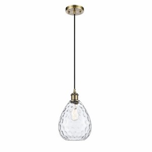 Waverly - 1 Light Cord Hung Mini Pendant In Industrial Style-12 Inches Tall and 8 Inches Wide - 1 of 1