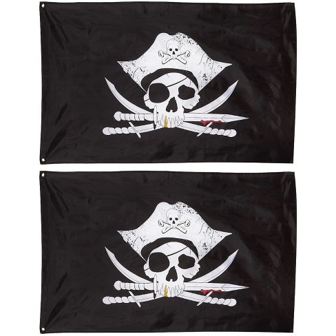 Sale New Style Large Skull Crossbone Pirate Jolly Roger Halloween Supplie Banner 