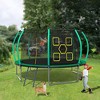 Whisen 12FT Trampoline with Enclosure, Recreational Trampolines with Ladder, ASTM Approval Trampoline for Kids - 3 of 4