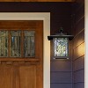 River of Goods 11.75" 1-Light Mission Style Outdoor Wall Lantern Sconce Oil Rubbed Bronze: ETL Listed, Glass Shade, Metal Body - 3 of 4