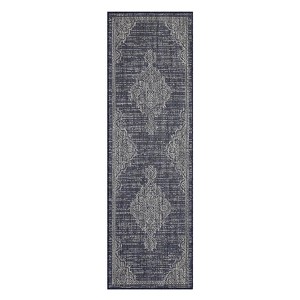Indoor Outdoor Farmhouse Area Rugs for Backyard Deck Patio, Plush Thick Low Pile Throw Carpet for Bedroom Living Room Dining Room - 1 of 4