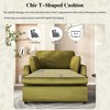 Kumasinova Oversized Lounge Accent Chair, Armrest Cushions, T-Shaped Cushion, Neutral Style Armchair for Living Room, Sofa Chair for Relaxing - 3 of 4