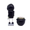 Transpac Resin Hooded Witch and Cauldron Figurine Set of 2 Halloween Decorative Objects for Indoor Tabletop Decor - 3 of 4