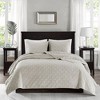 Sapphtopaz 3-Piece Velvet Geometric Quilt Set, Full/Queen Comforter Set, Bedding with 2 Shams for Women, Men, Kids & Teens - 4 of 4