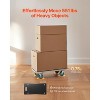 VEVOR Furniture Dolly, 551 lbs Load Capacity, Furniture Moving Dollies with 4 TPR Silent Wheels, Rectangle Multifunctional Flat Dolly, Black - 3 of 4