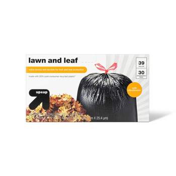 MOXIE 39-Gallons Black Outdoor Plastic Lawn and Leaf Drawstring Trash Bag  (40-Count) in the Trash Bags department at
