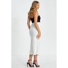QUIZ Women's Scuba Crepe Contrast Midi Dress - 2 of 4